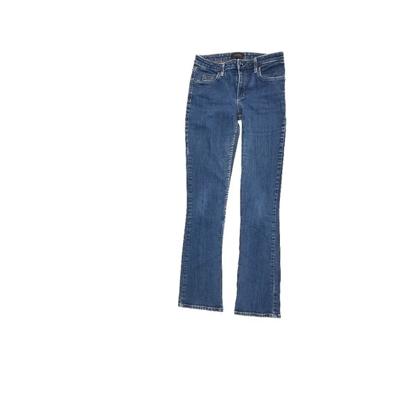 Theory Slim Bootcut Women's size 27 Dark Wash Blue Denim Jeans - Picture 1 of 5